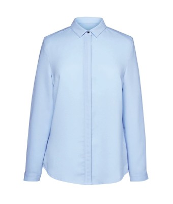Firenze Long Sleeve Blouse - Lt BLUE