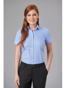 Hamilton Ladies Classic Oxford Short Sleeve Blouse