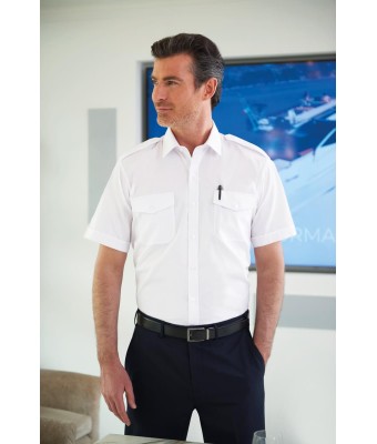 Orion Slim Fit Short Sleeve Pilot shirt