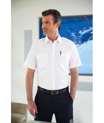 Olympus Classic Fit Short Sleeve Pilot Shirt