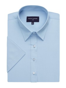 Eos Short Sleeve Blouse - Lt BLUE