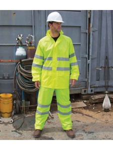  Hi-Vis Waterproof Suit - YELLOW 
