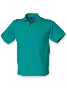 Henbury Heavy Poly/Cotton Piqué Polo Shirt - JADE