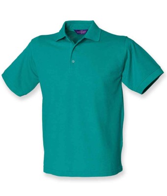 Henbury Heavy Poly/Cotton Piqué Polo Shirt - JADE