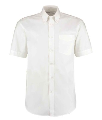 K/Kit Premium Short Sleeve Classic Oxford Shirt - WHITE