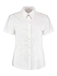 Kustom Kit Ladies Short Sleeve Tailored Workwear Oxford Shirt