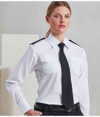 Premier Ladies Long Sleeve Pilot Shirt