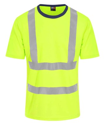 RX720 Pro RTX High Visibility T-Shirt - YELLOW - Stewarts GC logo & EGOP Back