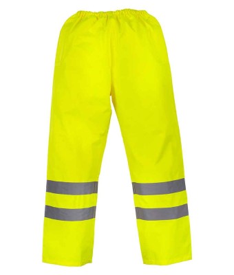 YK210 Yoko Hi-Vis Waterproof Overtrousers - YELLOW - PLAIN