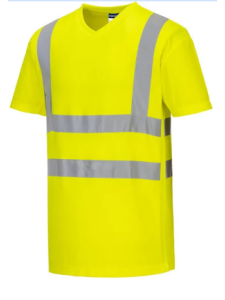 Hi Viz Cotton Mesh T Shirt - YELLOW
