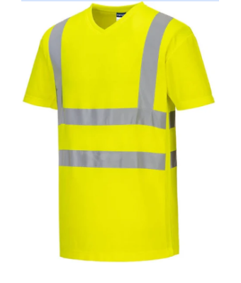 Hi Viz Cotton Mesh T Shirt - YELLOW