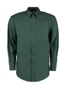 K105 Long Sleeve Collared Shirt - BOTTLE GREEN - LHB & EGOP Back