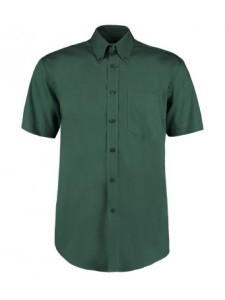 K109 Short Sleeve Collared Shirt - BOTTLE GREEN - LHB & EGOP Back