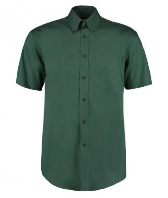 K109 Short Sleeve Collared Shirt - BOTTLE GREEN - LHB & EGOP Back