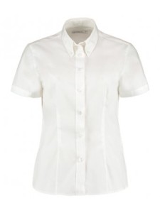 Kustom Kit Ladies Short Sleeve Tailored Oxford Shirt