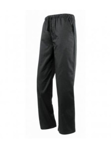 PR553 Premier Essential Chef's Trousers - BLACK - PLAIN