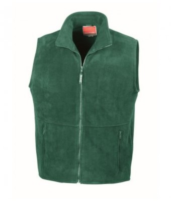 RS37 Unisex Fleece Bodywarmer - FOREST GREEN - LHB & EGOP Back