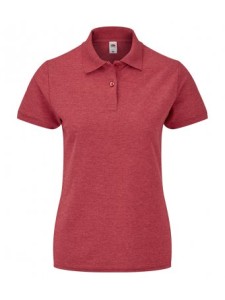 SS86 Ladies Polo - HEATHER RED / LHB & EGOP Back