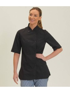 Dennys Ladies S/Sleeve Premium Chef's Jacket