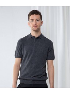 Henbury Knitted Short Sleeve Polo Shirt