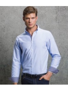 Clayton and Ford Long Sleeve Contrast Tailored Oxford Shirt
