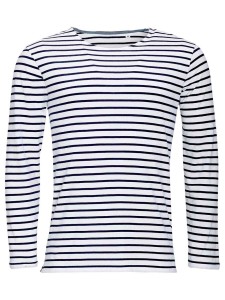 SOL'S Marine Long Sleeve Striped T-Shirt