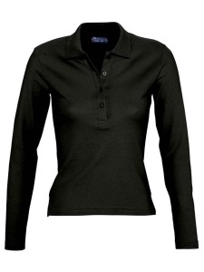 SOL'S Ladies Podium Long Sleeve Cotton Piqué Polo Shirt