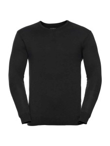 Russell Collection Cotton Acrylic V Neck Sweater