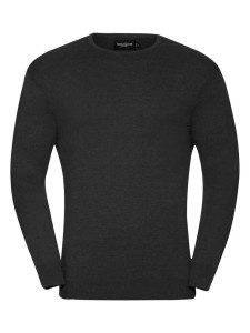 Russell Collection Cotton Acrylic Crew Neck Sweater