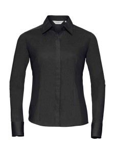 Russell Collection Ladies Long Sleeve Fitted Poplin Shirt
