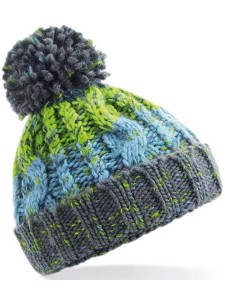 Beechfield Infant Corkscrew Pom Pom Beanie