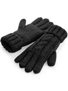 Beechfield Cable Knit Melange Gloves