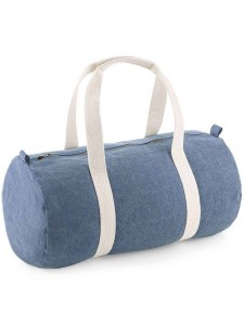 BagBase Denim Barrel Bag