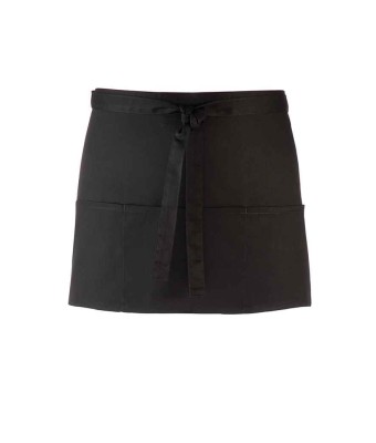 Premier 'Colours' 3 Pocket Apron - BLACK