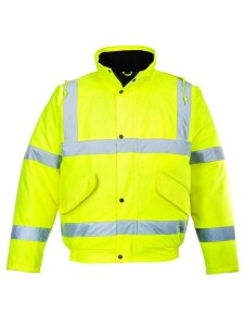 Portwest Hi-Vis Bomber Jacket - YELLOW