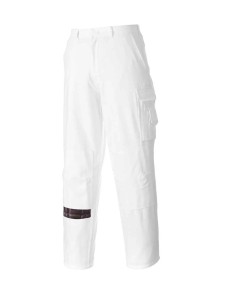 Portwest Painters Trousers - WHITE