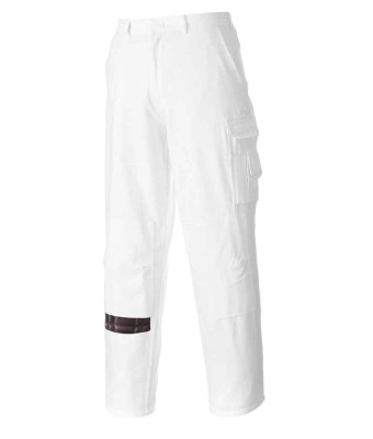 Portwest Painters Trousers - WHITE