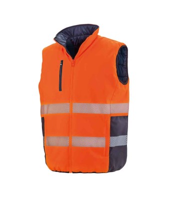 Result Safe-Guard Reversible Soft Padded Gilet