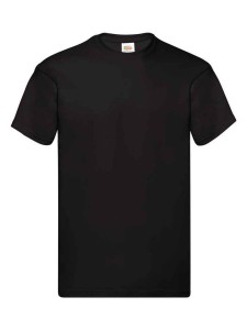 SS12 Fruit of the Loom Original T-Shirt - BLACK - Coffee Shop & EGOP Back