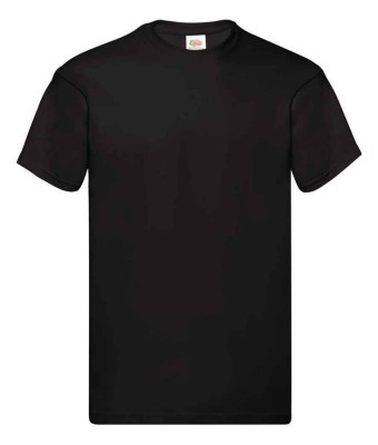SS12 Fruit of the Loom Original T-Shirt - BLACK - Coffee Shop & EGOP Back
