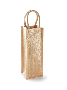 Westford Mill Shimmer Jute Bottle Bag